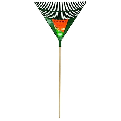 Leaf Rake, 30 in Poly Blade, 48 in American Hardwood Handle