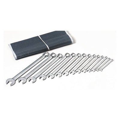 Combination Wrench Set, 15-pc, 12 Points, SAE, Nickel Chrome Plated Finish