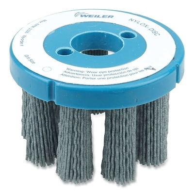 Nylox Disc Brush, Abrasive Nylon, 3 in dia, 120 Grit