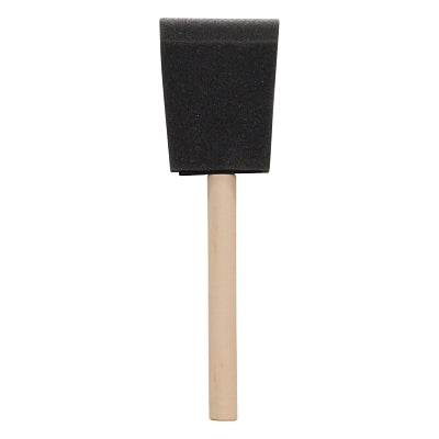 Foam Brush, 3 in W, Wood Handle