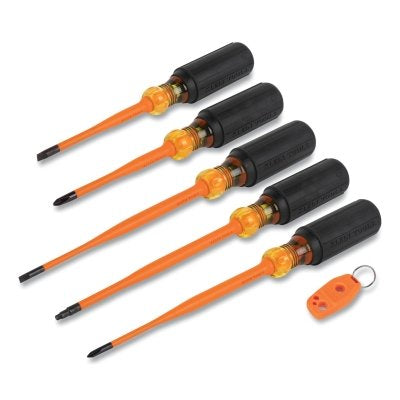 6 Piece Slim-Tip Insulated and Magnetizer Screwdriver Set, 1000 V