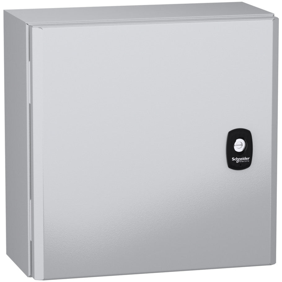 Wall mounted steel enclosure, PanelSeT S3DC, plain door, without plain chasis, 300x300x150mm, IP66, IK10