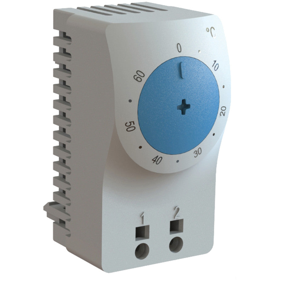 Temperature Control Switch, Plastic, 2.36 H x 1.3 W x 1.62 in. D, Light Gray, Open F