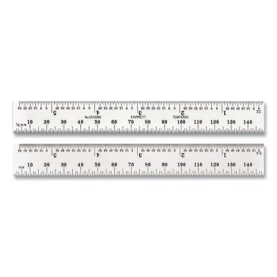 Steel Rule, 150 mm, No. 36, Steel