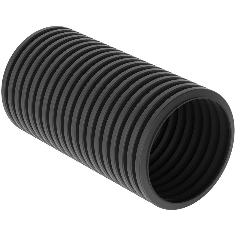 Slit Wall Corrugated Loom Tubing, Black, 10 ft., 1.25 in.