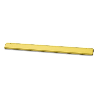 Protective Parking Stop, HDPE, 8 in W x 72 in L x 4 in H, Yellow, Inclues Anchor Kit