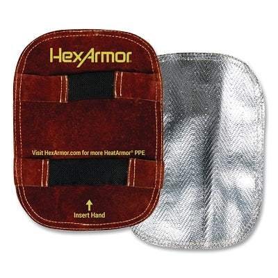 HeatArmor Heat Shield, One Size, Cowhide Leather, Red