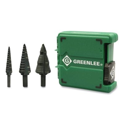 Step Drill Bit Set, 3 Pc