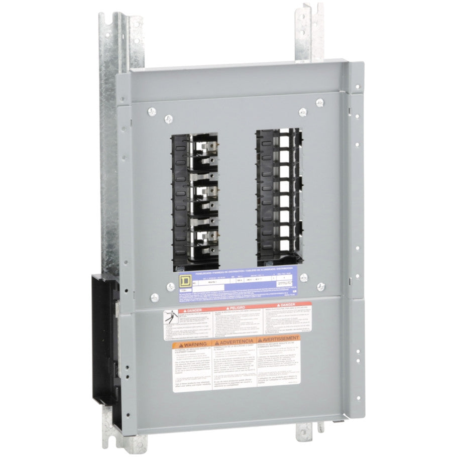 NQ Panelboard Interior, Main Lug, 100A, 240V, 3-Phase, 18 Spaces