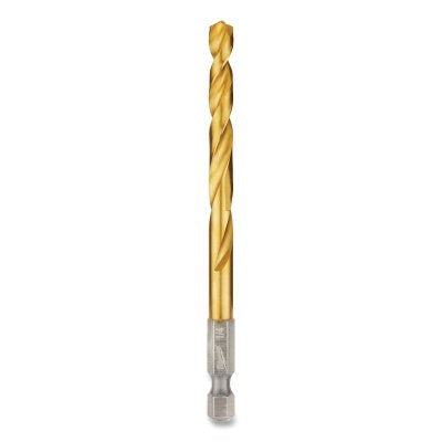 Shockwave Red Helix Titanium Drill Bit, 1/4 in dia
