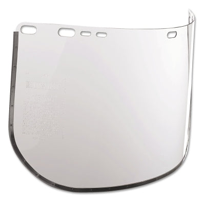 F20 Polycarbonate Faceshield, 8154, Uncoated, Clear, E Shape, Bound, 15.5 in L x 8 in H