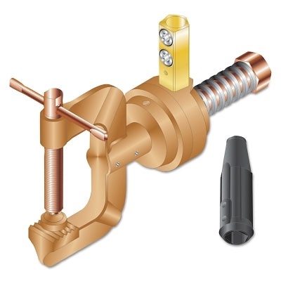 Combination Ground Clamp, 500 A, 3/0 thru 4/0