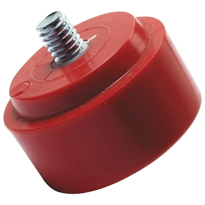 Hammer Striking Tip, 1-1/2 in dia, 5/16 in-18 TPI, Red, Medium, Vinyl