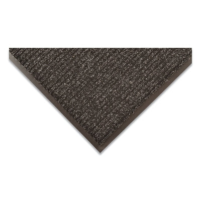 Brush Step Low-Profile Scraper Entrance Mat, 109, 5/16 in x 3 ft W x 5 ft L, Needle-Punched Yarn, Vinyl Backing, Charcoal