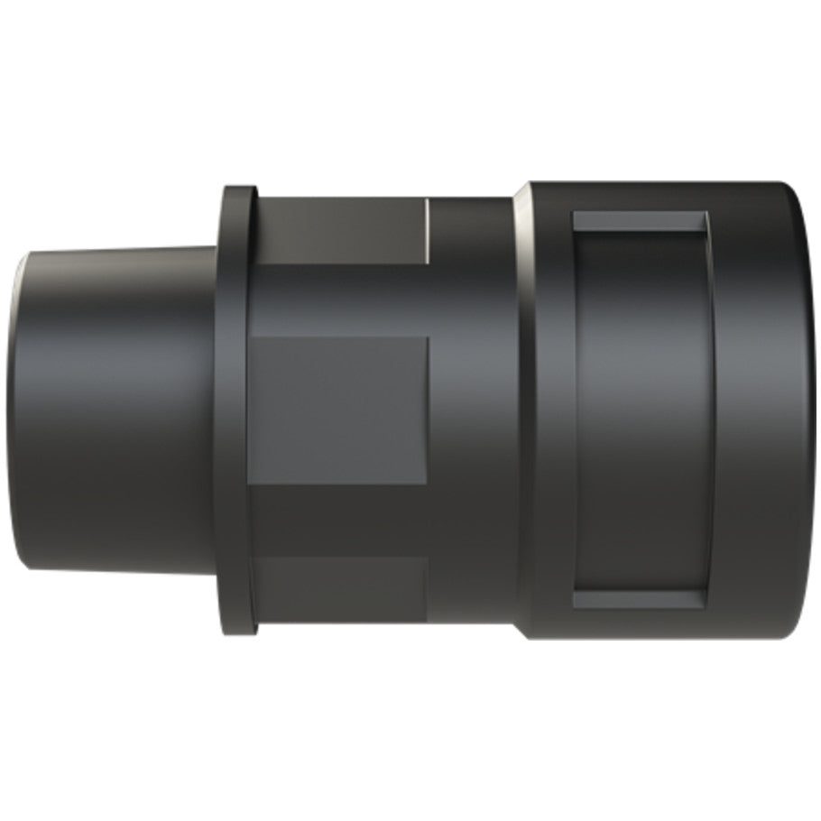 PMAFIX Connector with Safety Clip, Polyamide, Straight, 1/2 in., Black