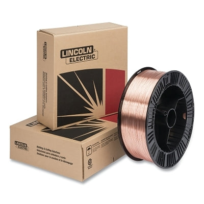 SuperArc L-56 MIG Wire, 0.035 in dia, 33 lb Plastic Spool, Copper Coated Mild Steel