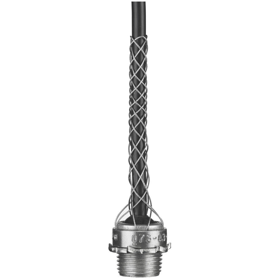 Kellems Support Grip, Portable Cord, Aluminum, Galvanized Steel Strain Relief Grip, 3-1/4 in. Mesh