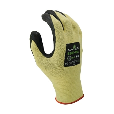4561 Foam Nitrile Palm Coated Gloves, Medium, Yellow/Black