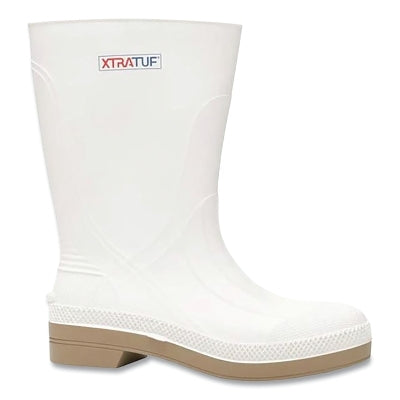Shrimp Boots, 11 in H, Size 13, Rubber, White