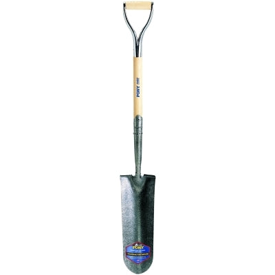 J-450 Series PONY Shovel, 5.5 in W x 16 in L Blade, 27 in L Armor D-Grip, White Ash, Drain Spade