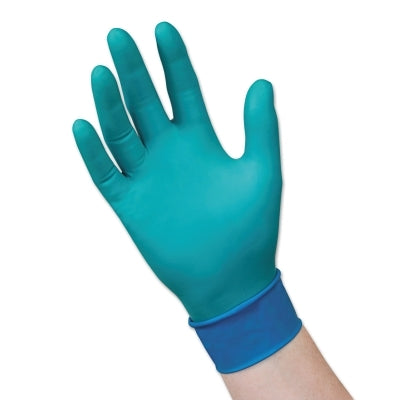 Chemical Resistant Nitrile/Neoprene Disposable Gloves, 7.8 mil Palm, Medium, Green