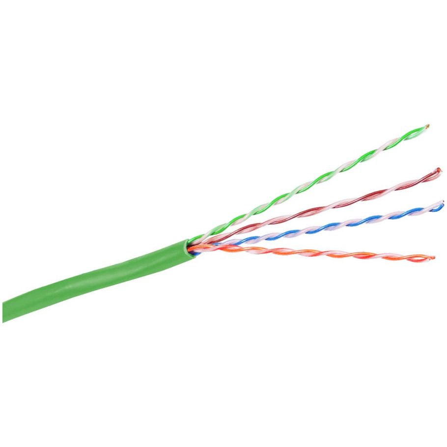 HC6RPEGN - NEXTSPEED, Cat 6, 23 AWG UTP, Solid, PVC/Low-Smoke PVC, 4 Pair, Plenum, Copper Cable 1000 ft., Green
