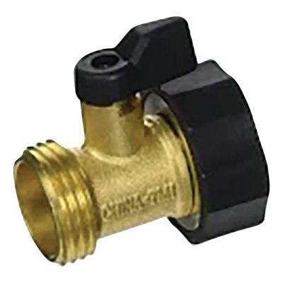 Shut-Off Valve, 1.75 in L, Brass