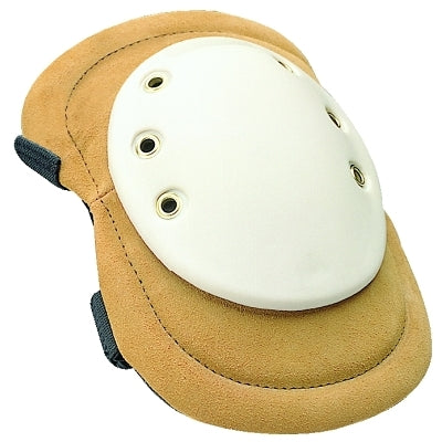 Welding Knee Pad, Elastic Strap/Quick-Release Buckle, Tan/White