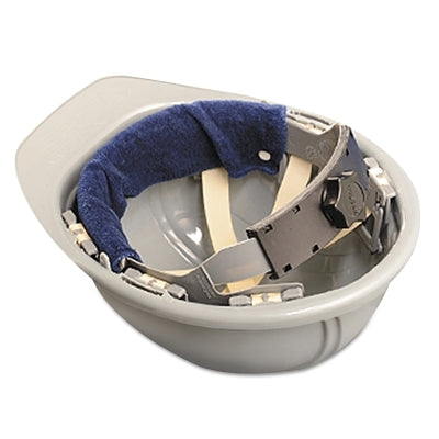 Terry Toppers Snap On Hard Hat Sweatband, Terry Cloth, Navy, 20 PK