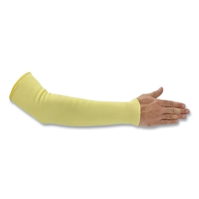 Kevlar Cut Resistant Sleeve, 18 in L, Yellow