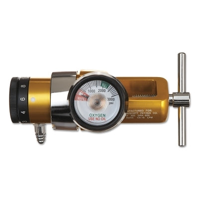 OPA Compact Click-Style Regulator, Oxygen, CGA-870 Yoke, 3000 psi inlet