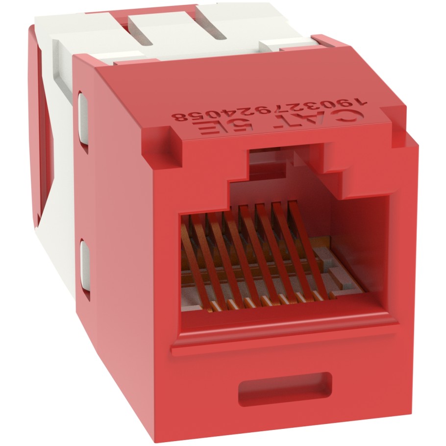 Mini-Com TX5e TG Style UTP Jack Module, Red