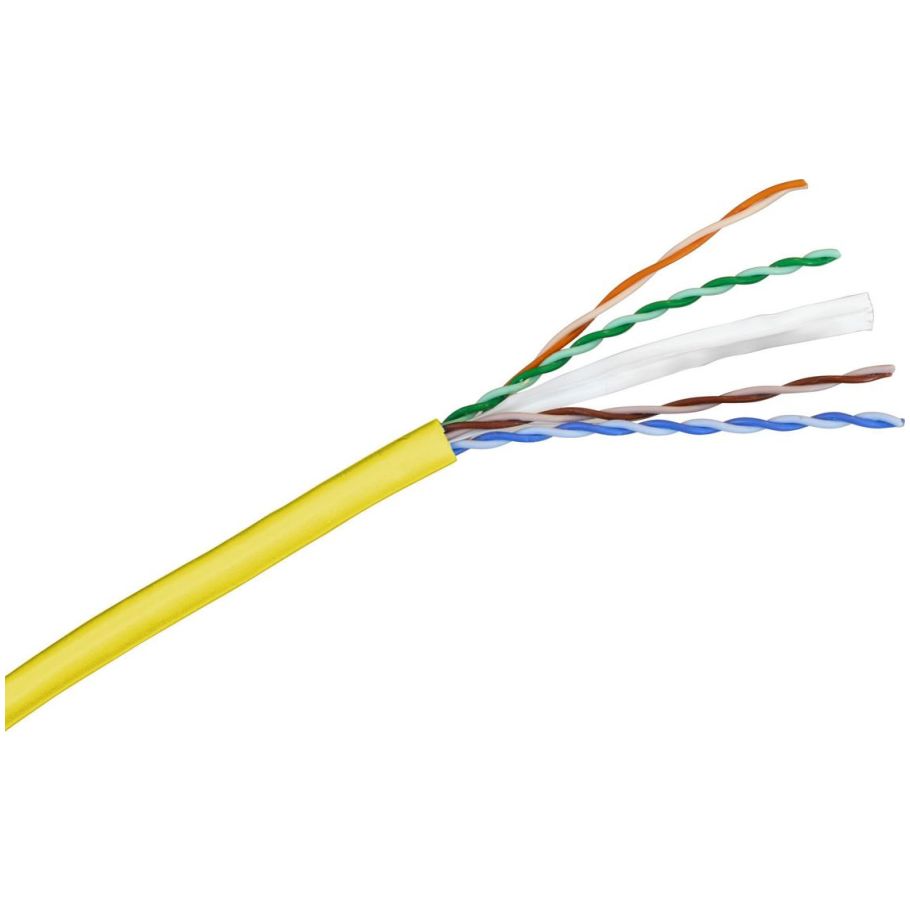 HC6RPY -  NEXTSPEED Cat 6, Plenum, Sweep Tested 550MHz,  Yellow, 1000 ft., Box