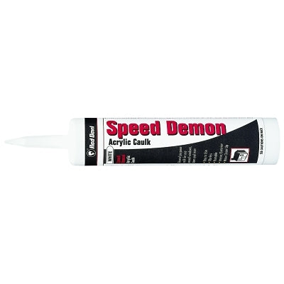 Speed Demon Acrylic Caulk, 10.1 oz Cartridge, White