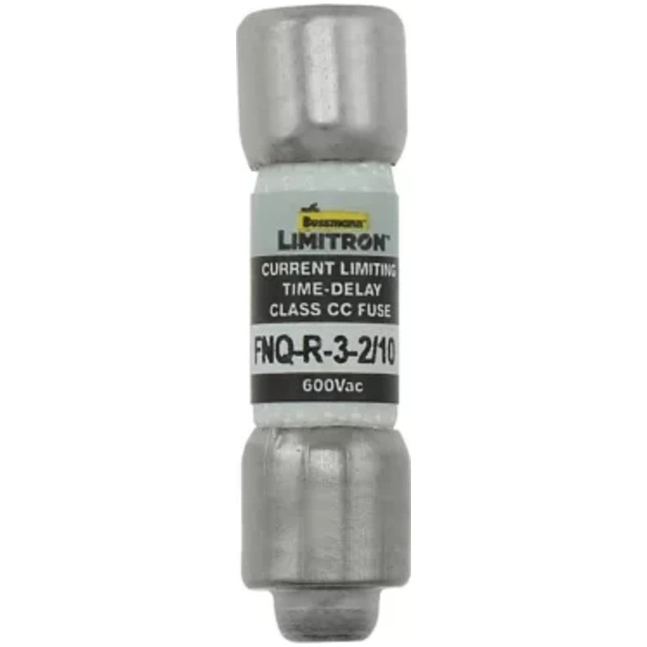 Limitron FNQ-R Series Class CC Time Delay Fuse, Rejection-Type, Current-Limiting, 3-2/10A, 600V