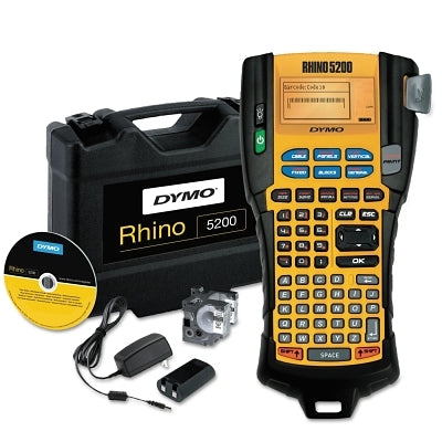 Rhino 5200 Advanced Labeling Tool, Kit, Black/Yellow