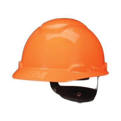 3M H-706SFR-UV SecureFit Pressure Diffusion Ratchet Suspension w/UVicator Hard Hats and Caps, Cap, Orange