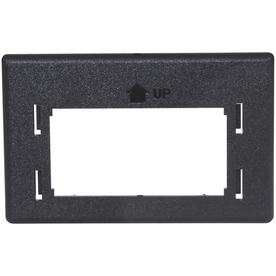iStation Furniture Reducing Adapter Plate, Flush Mount, 4-Pair, Black