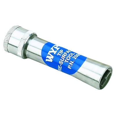Tip Re-Surfacing Tool, 5/8 in dia x 2-3/8 in L, Aluminum