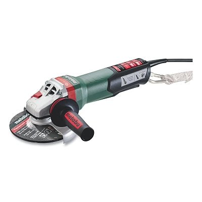 Small Angle Grinder, Quick, 6 in dia, 14.5 A, 9600 RPM, 5/8 in-11 UNC, Paddle Switch, Brake, Auto Balance, Drop Safe, M-Brush