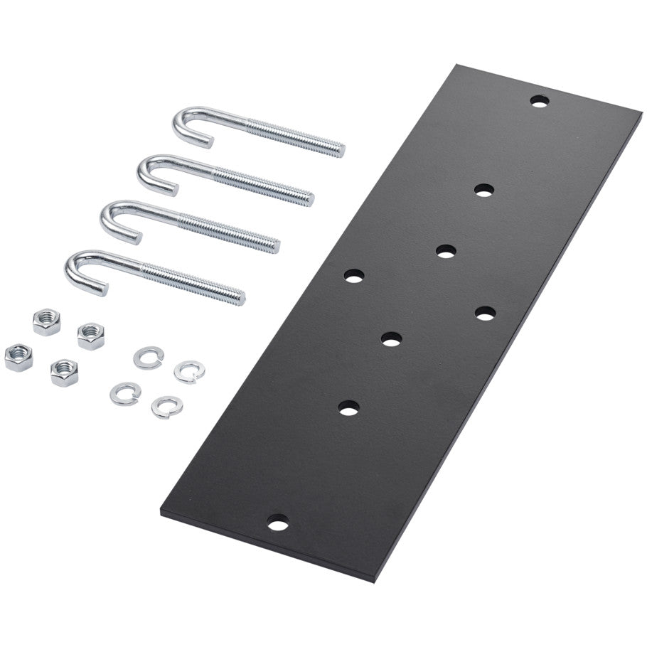Steel Painted Rack-to-Runway Mounting Plate Kit with Black Finish
