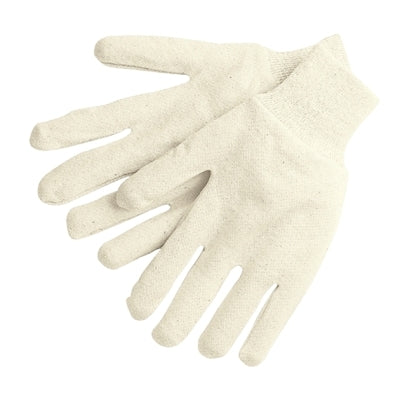 Cotton Jersey Gloves, Large, Natural