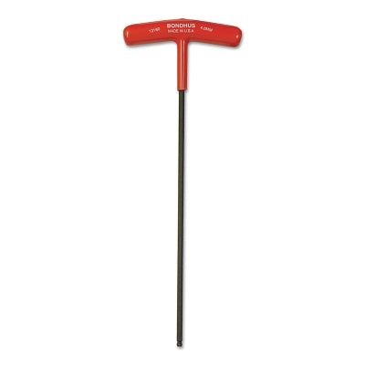 Balldriver T-Handle Hex Keys, 4 mm, 8.7 in Long