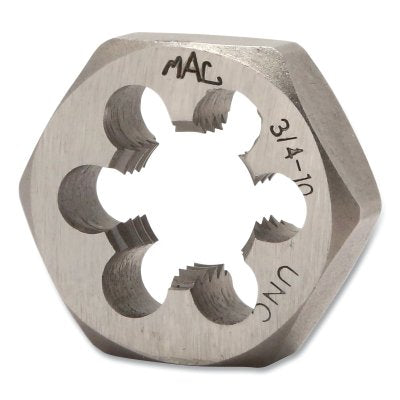 Hexagon Machine Screw Die (HCS), 1-7/16 in dia, High Carbon Steel