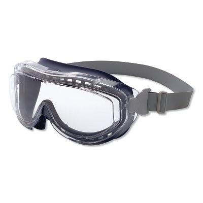 Flex Seal Goggle, Clear Lens, Navy Frame, Indirect Vent, Anti-Fog, Hydrophilic Hydrophobic Scratch-Resistant, Neoprene Strap