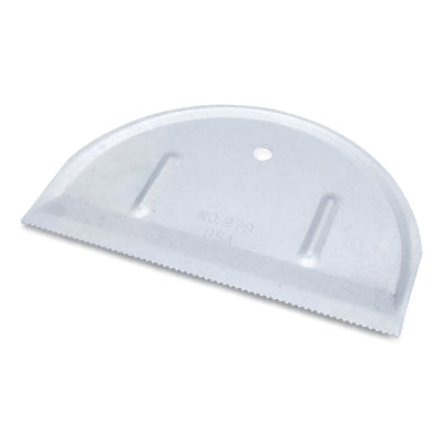 Half Round Notched Spreader, 6 in L, 4 in W, U-Shaped, Galvanized Steel