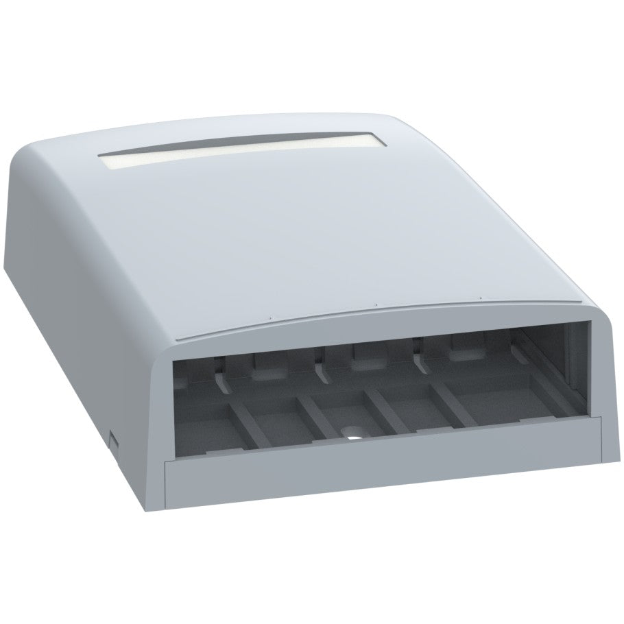 Mini-Com Surface Mount Box, Grey, 4-Port