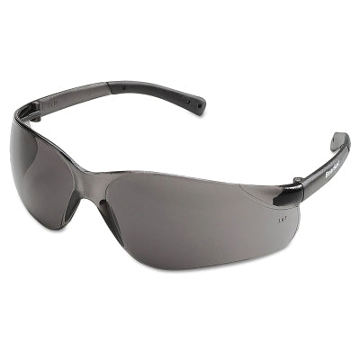 BearKat Safety Glasses, Gray Polycarbonate Lens, Duramass Hard Coat, Gray/Black Temples, Small