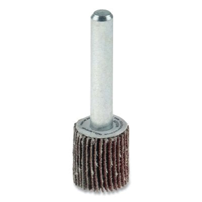 Wolverine Mounted Flap Wheel, 5/8 in dia, 40 grit, 30000 RPM