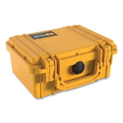 Protector Case Series Small Case, 1150 WF/WL, 0.1 ft, 8.29 in L x 5.79 in W x 3.75 in H Interior, Yellow